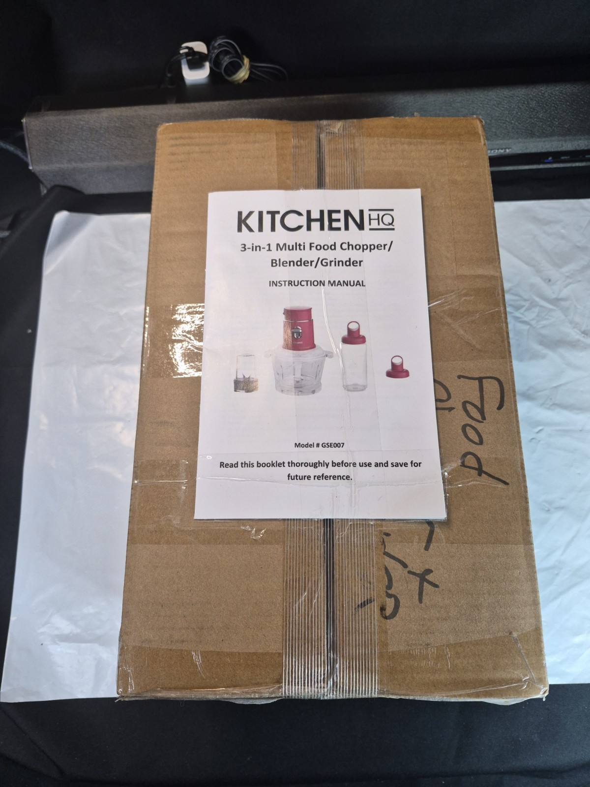Kitchen HQ 3-in-1 Multi Blender, Chopper, Grinder Brand New Never Out Of Box. gallery