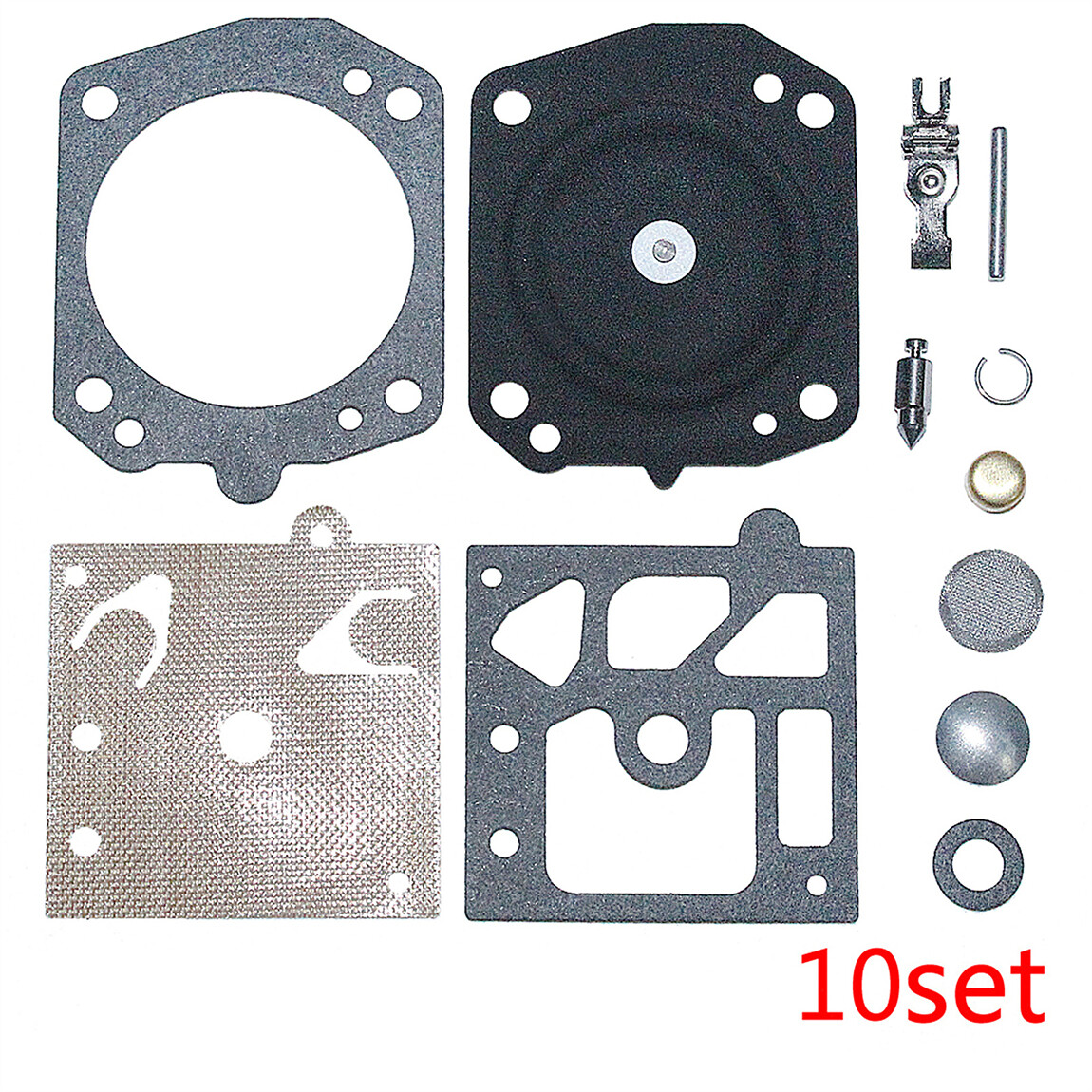 10PCS Carburetor Carb Repair Kit Replacement For Walbro K22-HDA gallery