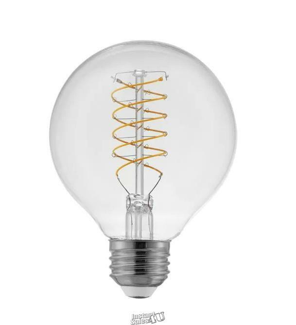 60-Watt Equivalent G25 Dimmable Fine Bendy Filament LED Light Bulb in Daylight gallery