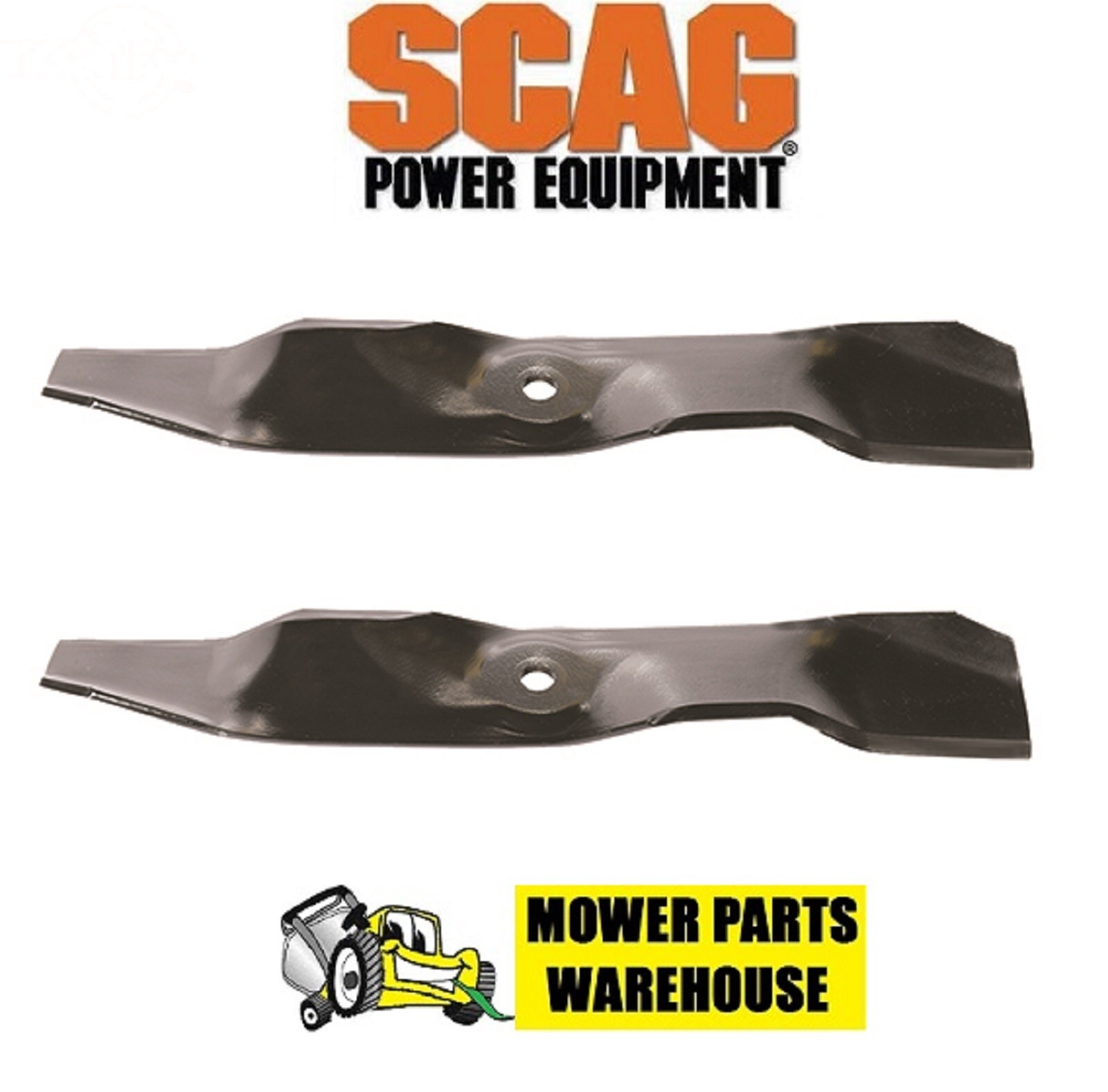 2 NEW 486882 MOWER MULCHING BLADES FOR SCAG 30 INCH CUT SFC30-7CV gallery