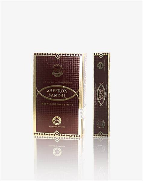 x6 Anand products SAFFRON SANDAL incense sticks (PACK OF 6) 15g x 6=90g gallery
