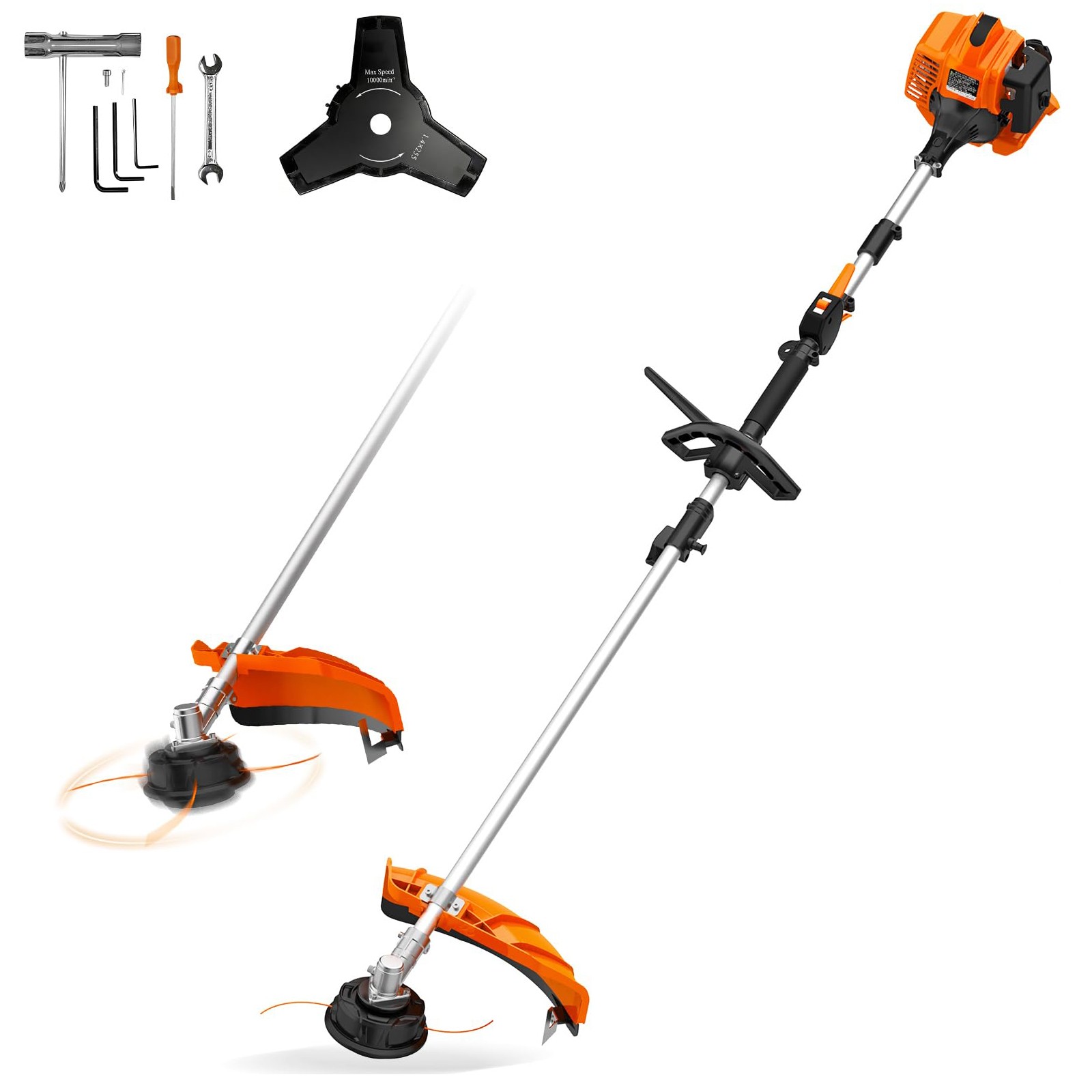 26cc 2-stroke Grass String Trimmer Lawn Mower Gas Trimmer WeedEater Powerful gallery