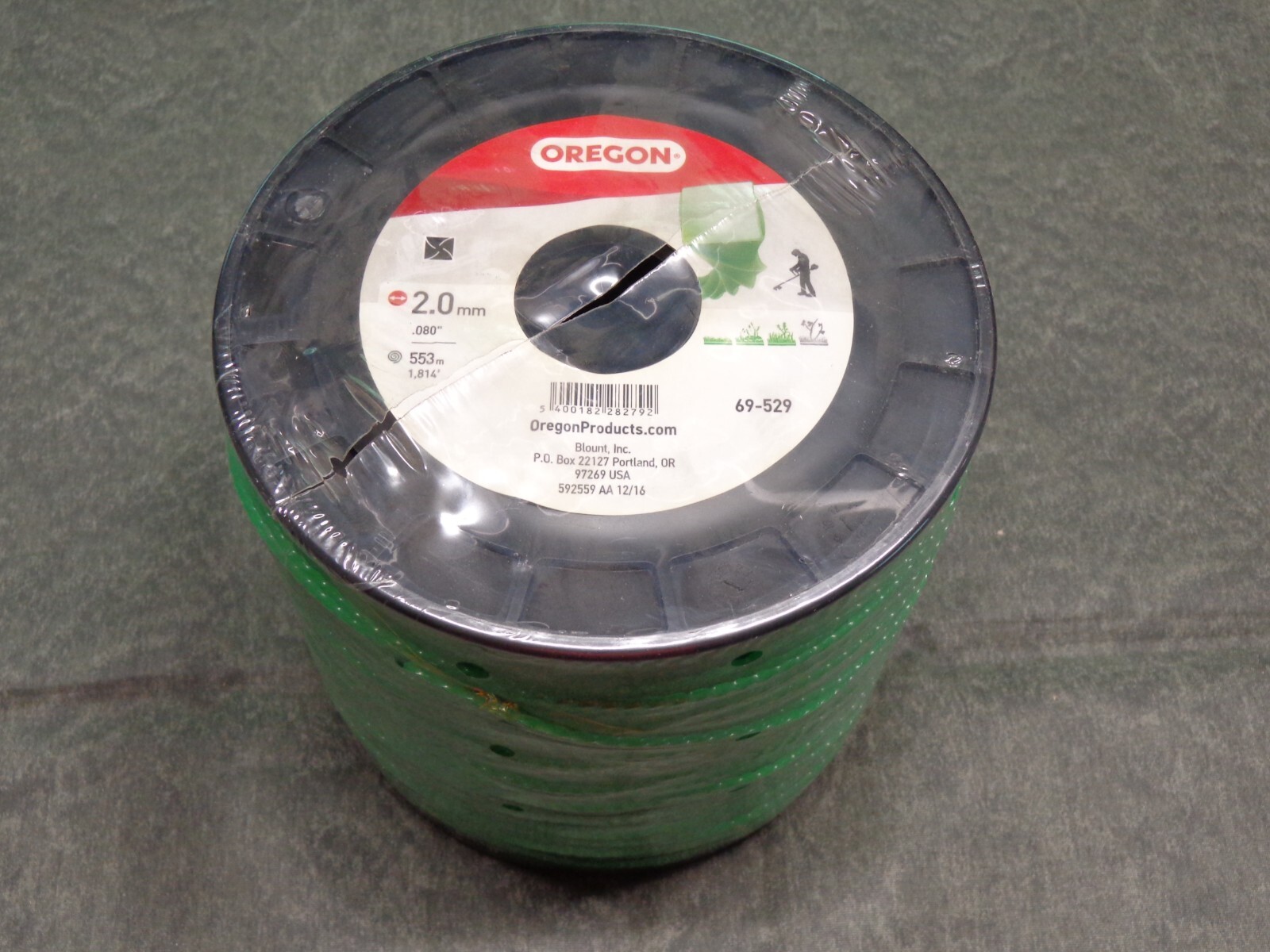 69-529 UNIVERSAL .080" TWIST TRIMMER LINE 3 LB SPOOL OREGON GREEN STRING TRIMMER gallery