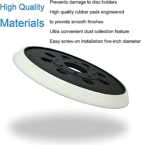 2 Pack 5 Inch 8 Hole Hook & Loop Replacement Sander Pad for 5" Bosch ROS20VS, gallery