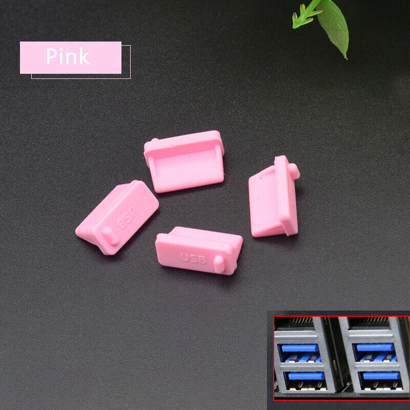 5pcs Protective USB Ports Anti-Dust Plug Cover Stopper for Laptop & PC Phone gallery