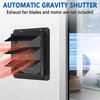 Shutter Louver Vent Automatic 10"12"14"16" 20" 24" Galvanized Sheet No Fan Blade gallery