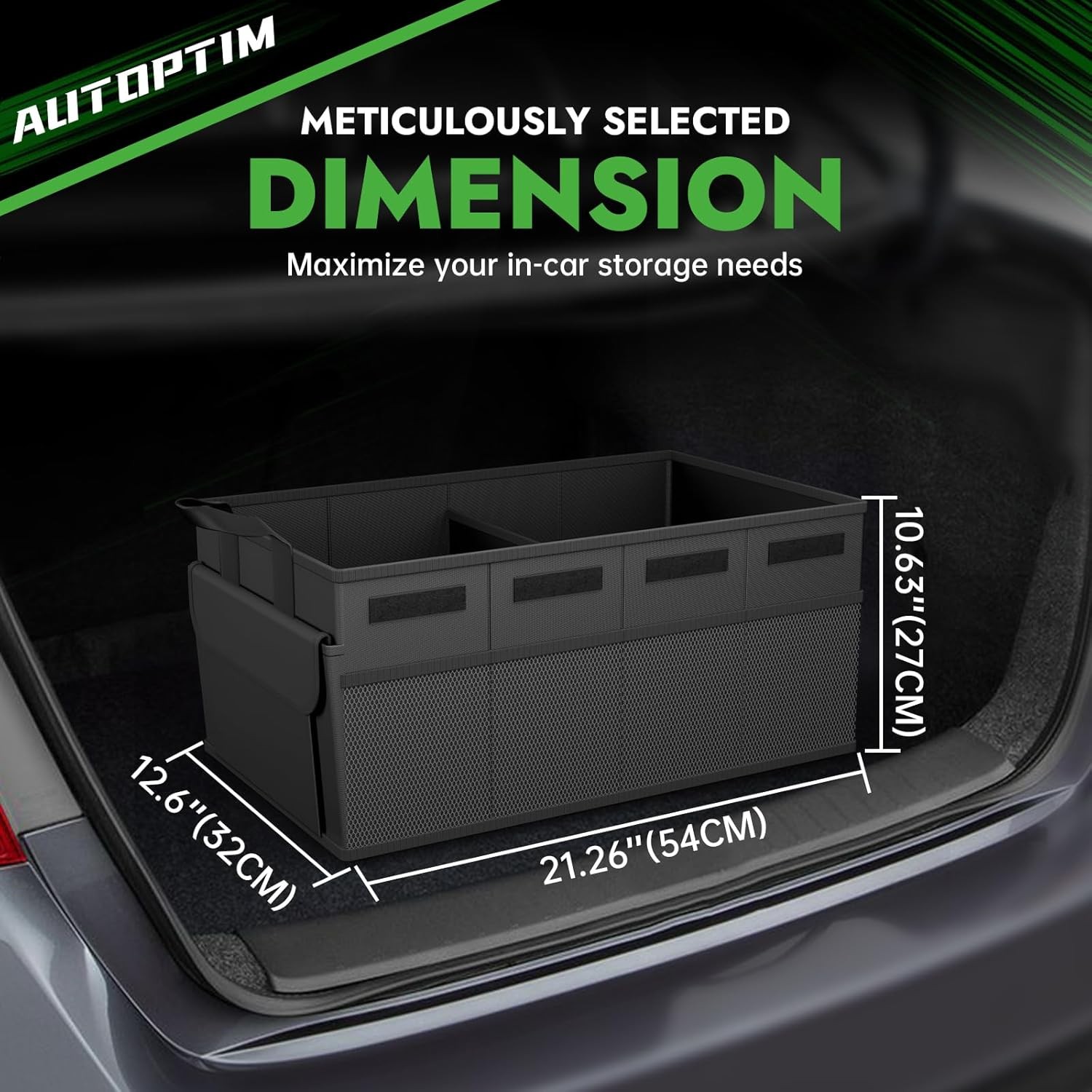 50L Collapsible Car Trunk Organizer - Non-Slip Storage Solution, Foldable авто gallery