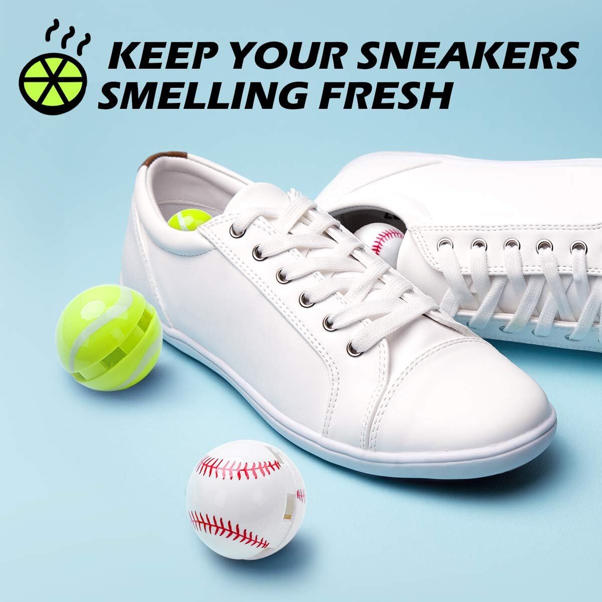 Tuffen Shoe Deodorizer Balls Sneaker Lockers Odor Eliminator Scent Balls (8Pack) gallery