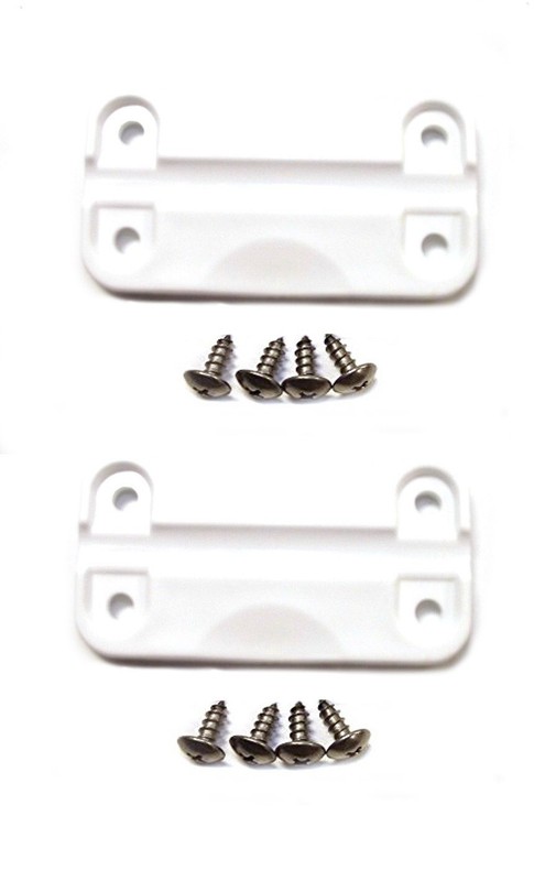 2 Pack Aftermarket Plastic Replacement Hinges for Igloo Cooler includes Screws gallery