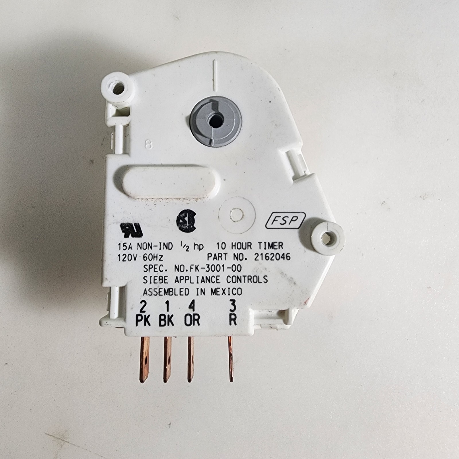 Whirlpool Refrigerator Defrost Timer Part # 2162046 W10822278 gallery