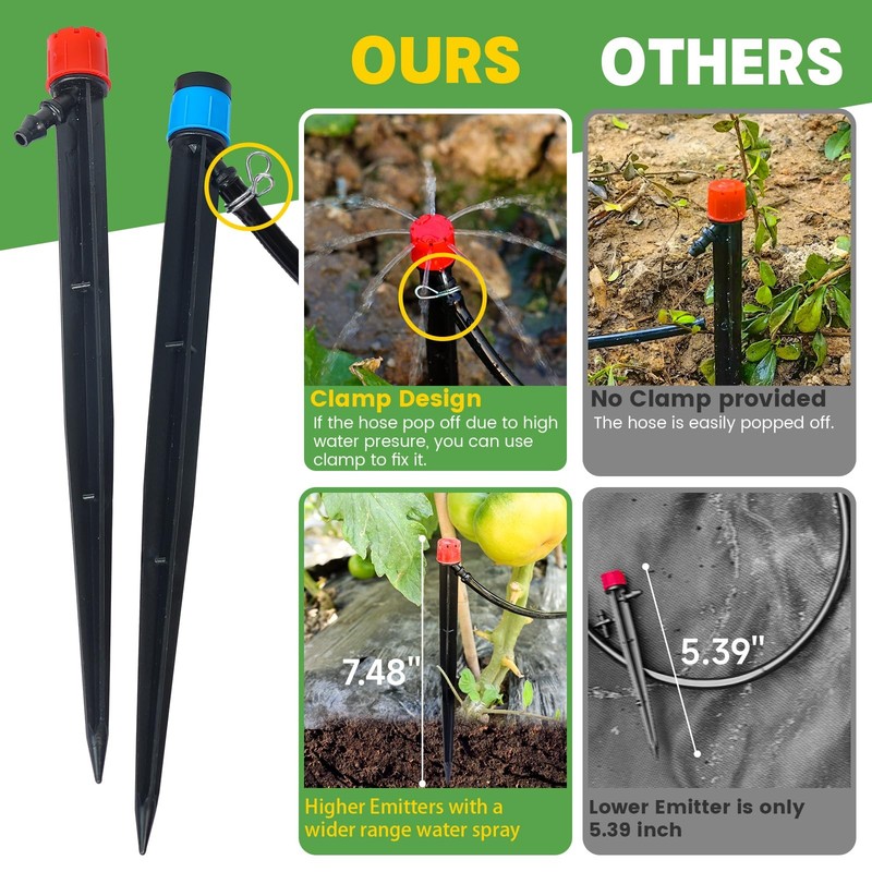 110FT Drip Irrigation System Kit Automatic Garden Watering for Lawn Raised Beds gallery