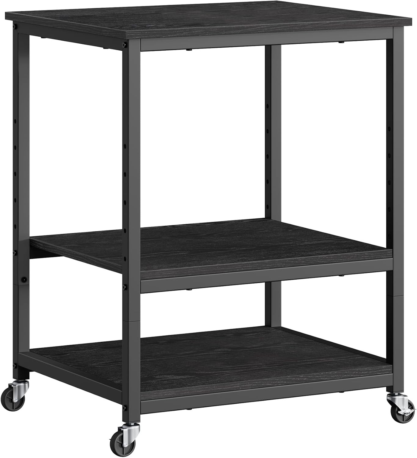 Mobile Printer Stand Rolling Printer Cart Under Desk Table W/ Lockable Wheels gallery