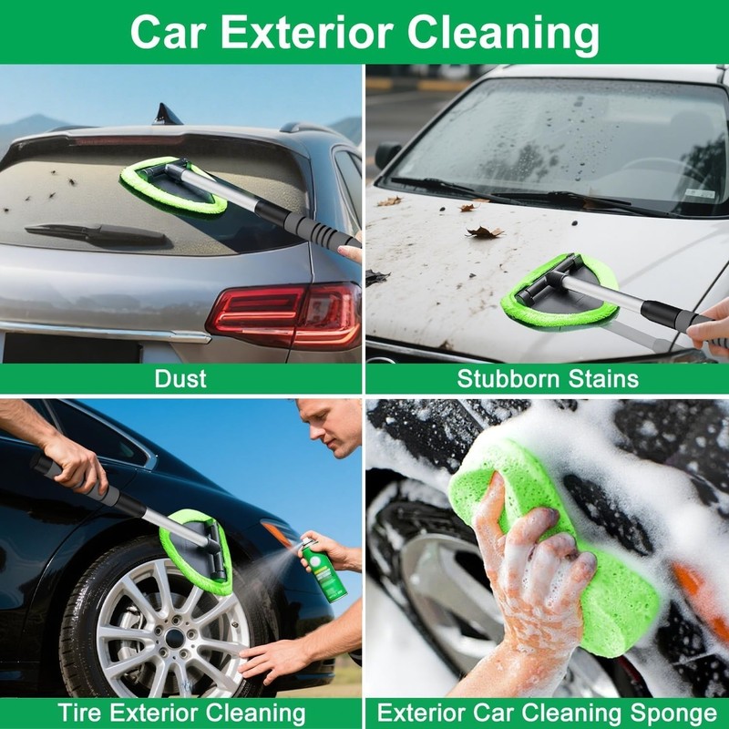 7pcs Windshield Cleaning Tool Kit Car Window Glass Wiper Cleaner Brush Reusable gallery