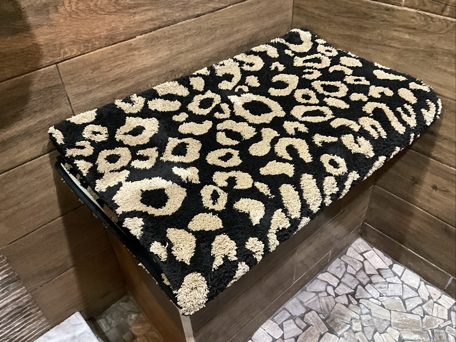 Rachel Zoe Leopard Bath Rug Designer Luxury Plush Mat - Non-slip Runner 24 x 60” gallery