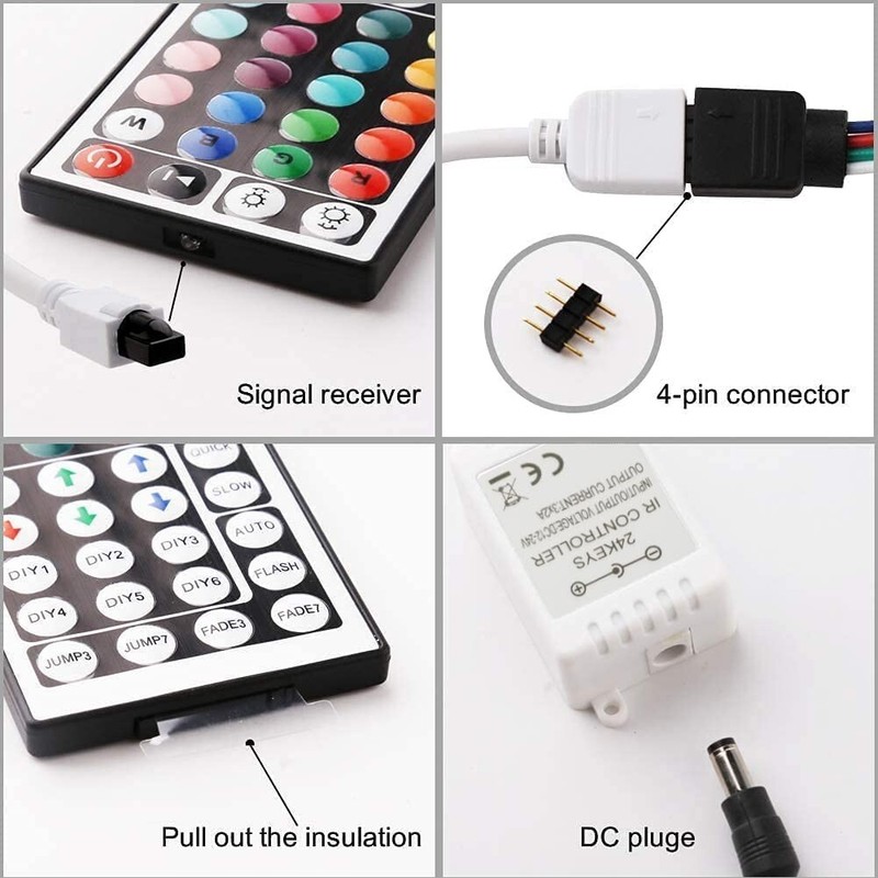 44 Key IR Remote Controller RGB Control Box DC 12V For LED 3528/5050 Strip Light gallery