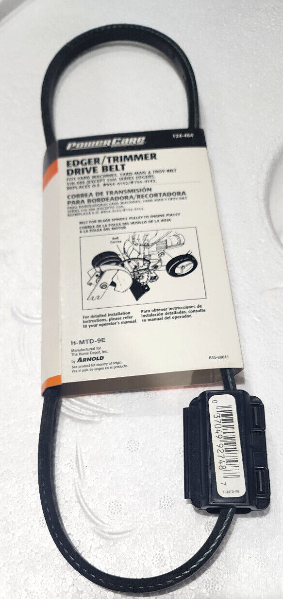 😃 Power Care Edger Trimmer Drive Belt 124-464 -YARD- MAN,TROY-BILT gallery