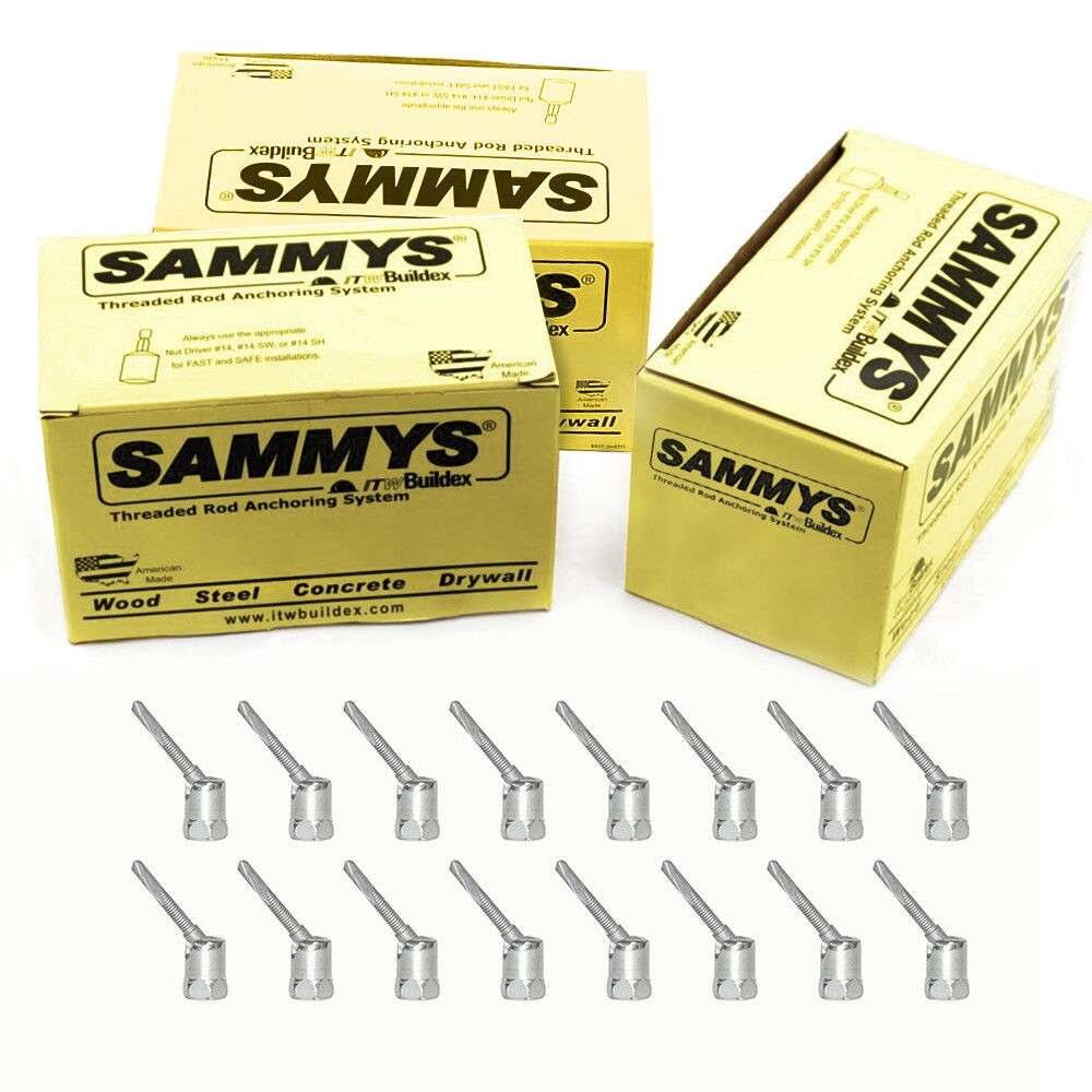 Sammys SH-DSTR 1 3/8 Inch Vertical Threaded Rod Steel Zinc Finish (Pack of 75) gallery