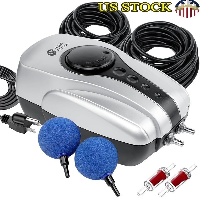 Koi Pond Aerator for Pond 1000 & 2000 Gal All-in-One Pond Air Pump Aeration Kit gallery