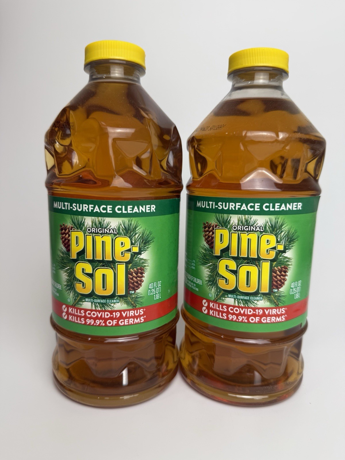 2 Pine Sol ORIGINAL Formula w/ PINE OIL Glycolic Acid Multi Surface 40 oz Each gallery