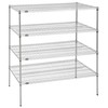 HUBERT Wire Shelving Unit 4-Shelf - 60" L x 24" W x 63" H gallery