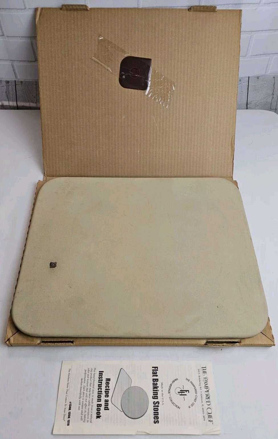 Pamperd Chef 12 x 15 Rectangular Baking Stone - Pizza - Cookie Stoneware Baker gallery