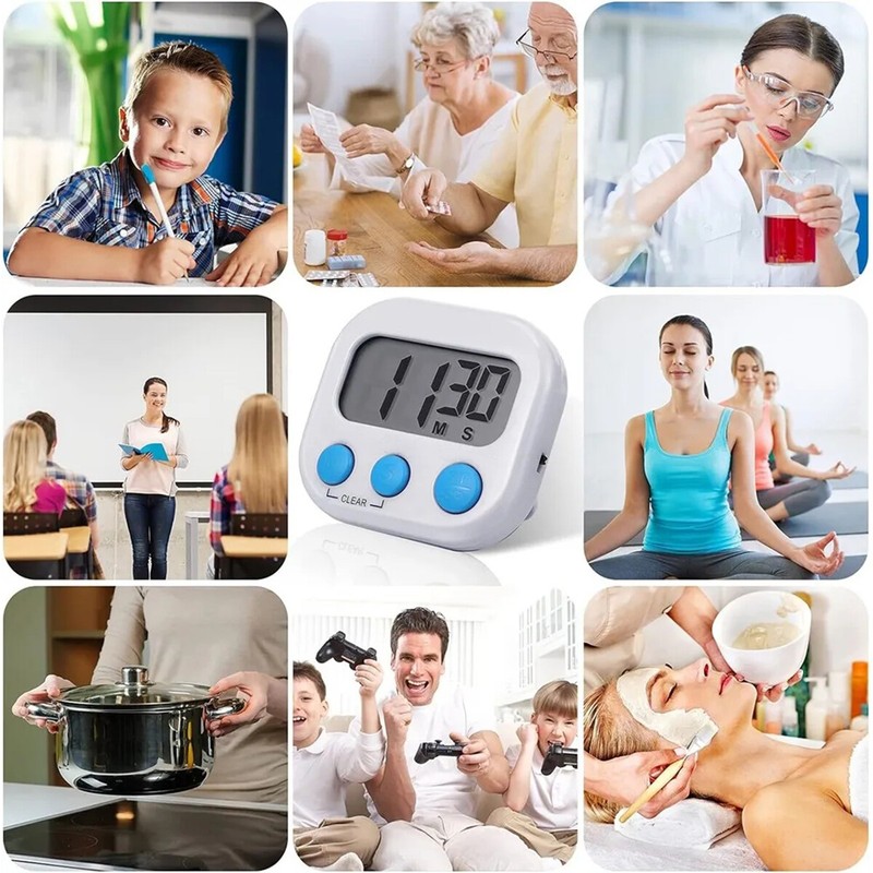 Home Kitchen Digital Timer LCD Extra Loud Alarm Sound for Cooking and Learning gallery