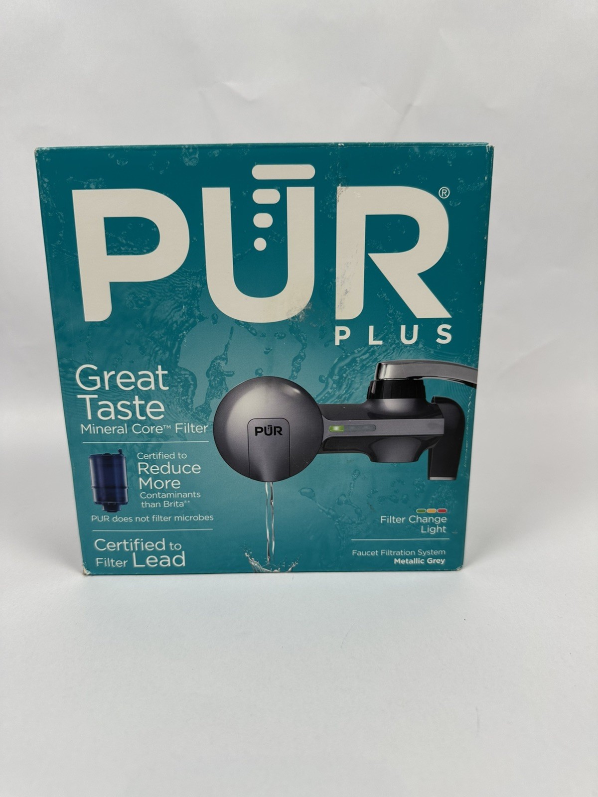 PUR PLUS Faucet Filtration System - Metallic Gray (PFM350V) *No filter/packaging gallery