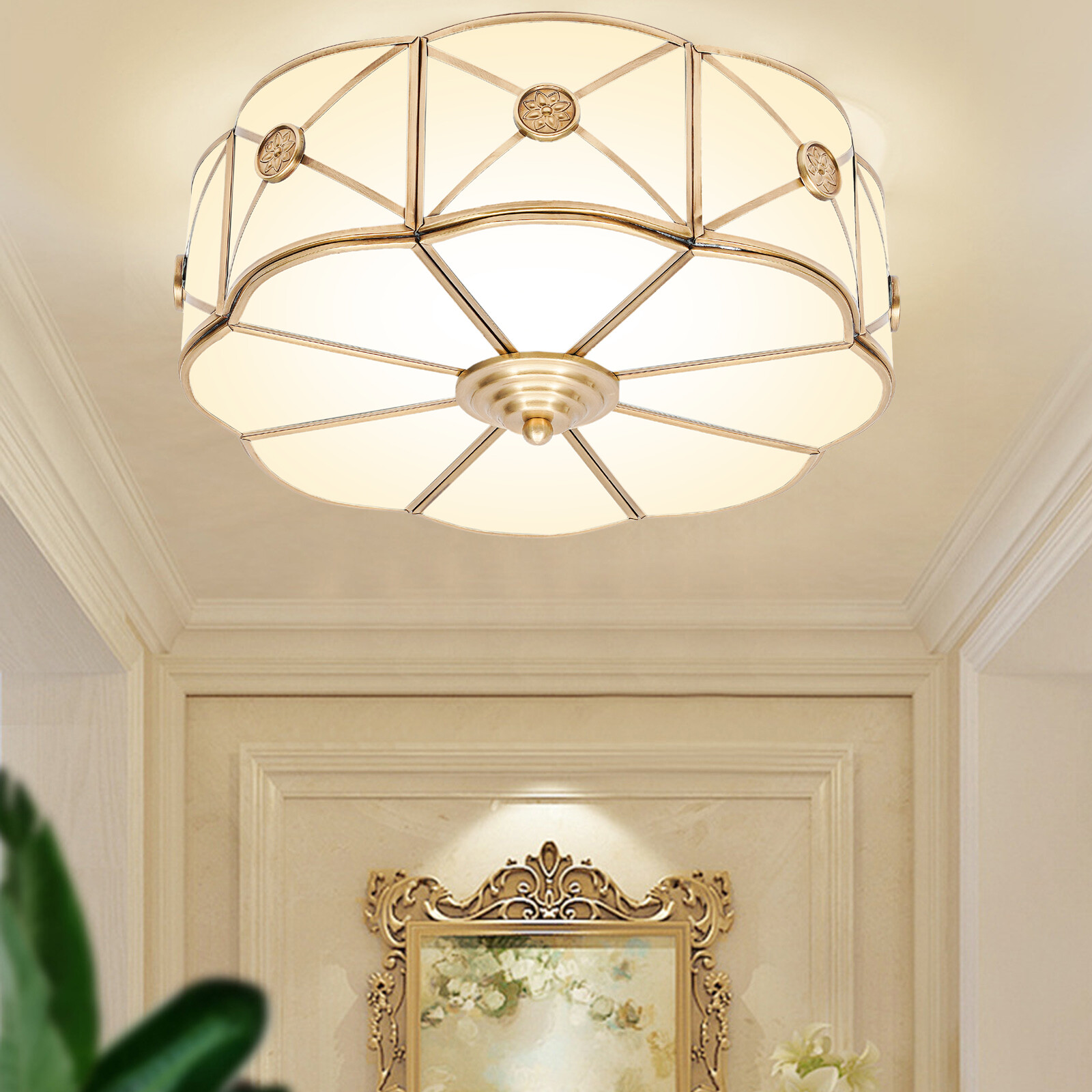 LED Light Modern Style E27 Indoor Ceiling Lamp Flower Shaped Fixture 110-240V gallery
