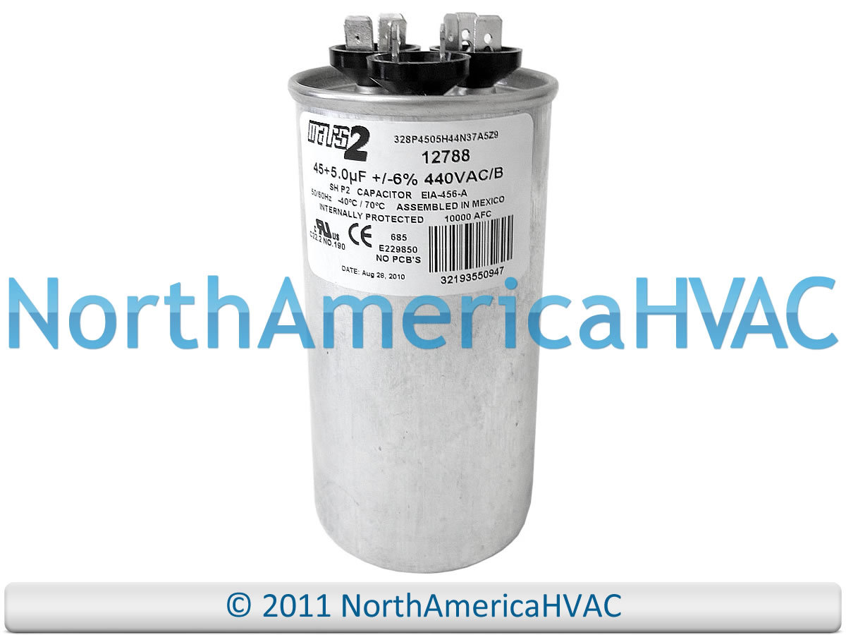 Jard Mars Mars2 Round Dual Run Capacitor 45+5 uf MFD 440 Volt VAC 12788 gallery