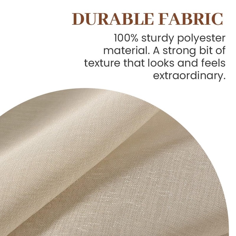 Dreaming Casa Solid Sheer Curtains 102 Inches Long Taupe Rod Pocket Voile gallery