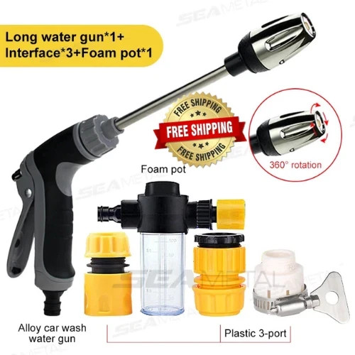 Hose Hawk Pro 360° Rotating Pressure Washer Nozzle with 3 Spray Modes gallery