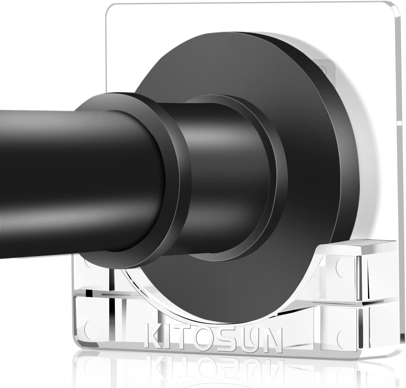 Adhesive Shower Curtain Rod Holder – Kitosun Wall Mount Bathroom Tension Pole gallery