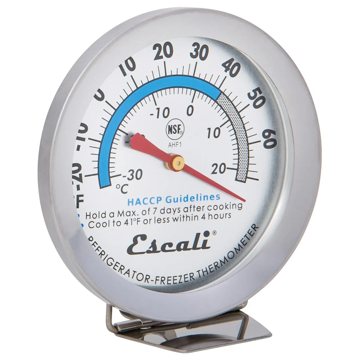 Escali AHF1 Stainless Large Dial Refrigerator Freezer Thermometer (3) LOT OF 3 gallery