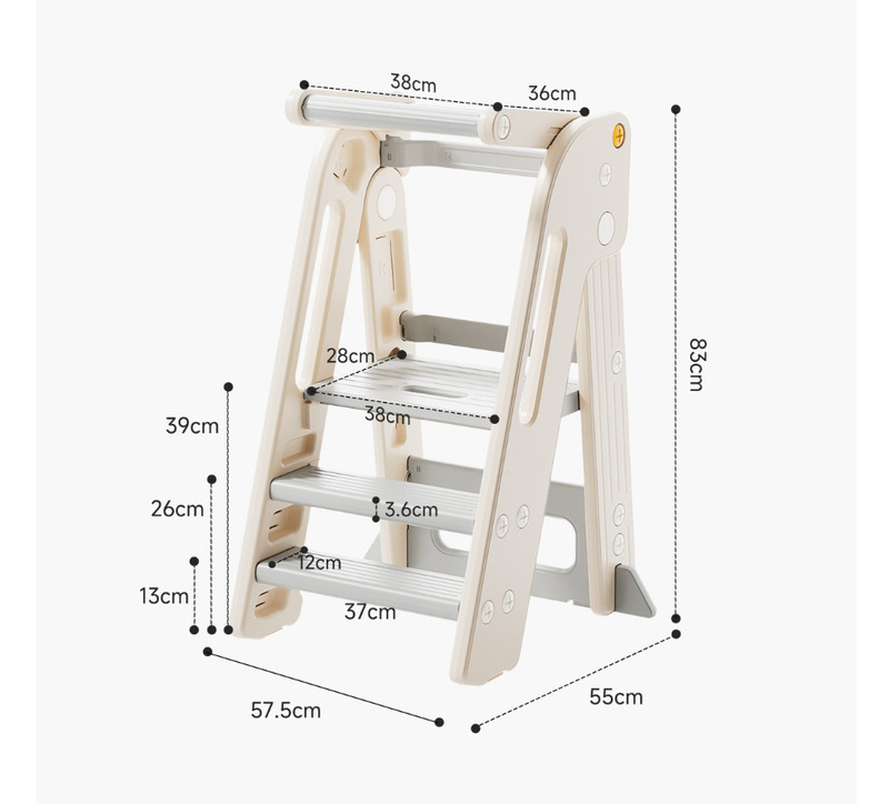 Foldable Toddler Tower Kitchen Step Stool for Kids gallery