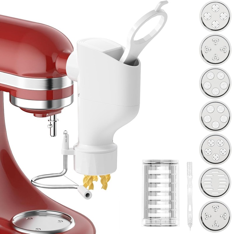 Versatile KitchenAid Pasta Press Attachment: Make Spaghetti, Fusilli, and More gallery