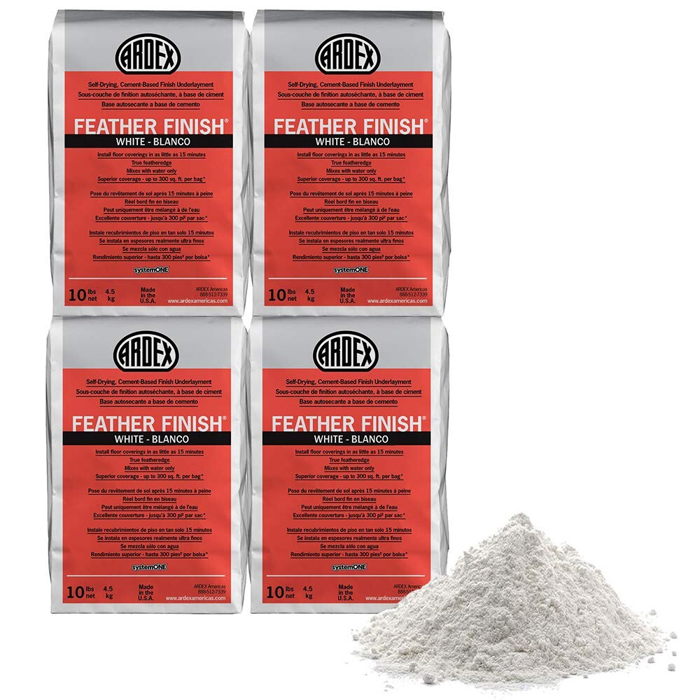 Ardex Feather Finish Self-Drying Cement Finishing Underlayment 4x10lb Bag, White gallery