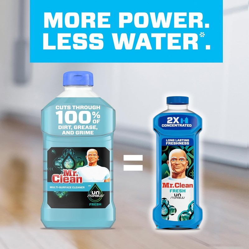 Mr. Clean 2X Concentrated Multi Surface Cleaner with Unstopables Fresh Scent 41 gallery