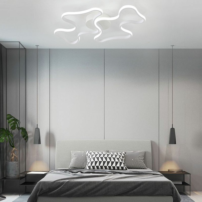 Ceiling Light Modern Cloud Style Flush Mounted LED Lamp for Indoor Decoration US gallery