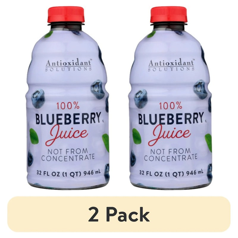 (2 pack) Antioxidant Solutions 100% Blueberry Juice Not from Concentrate... gallery