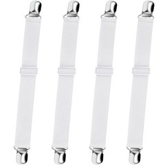Bed Sheet Straps, Adjustable Elastic Fitted Sheet Holders Straps to Stay in P…
