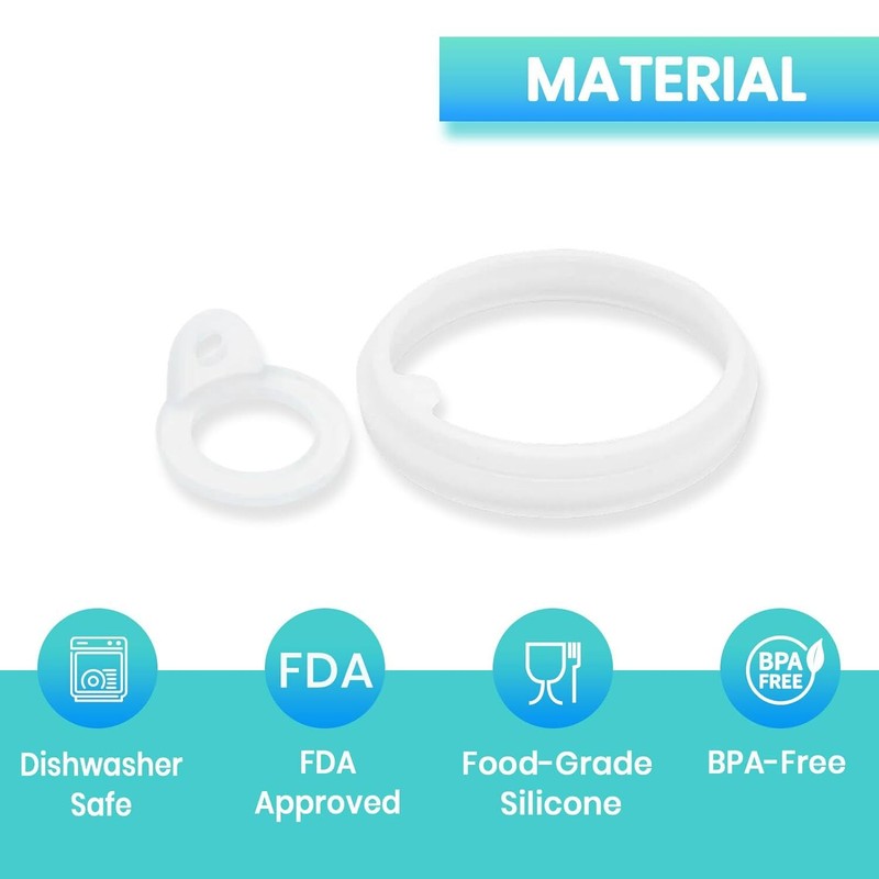 6 pcs Gaskets Compatible with TAKEYA Actives 18oz 22oz 24oz 32oz 40oz Clear gallery