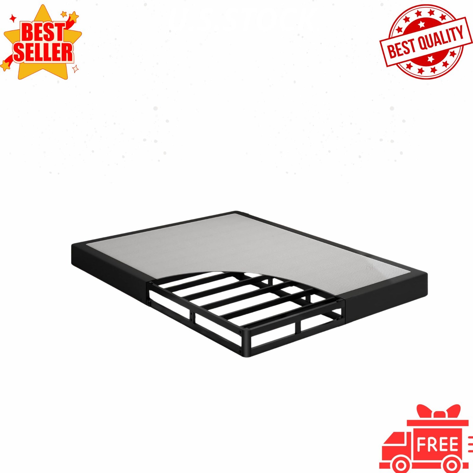 Full Size 5-Inch Low Profile Box Spring, Heavy Duty Metal Mattress Base gallery