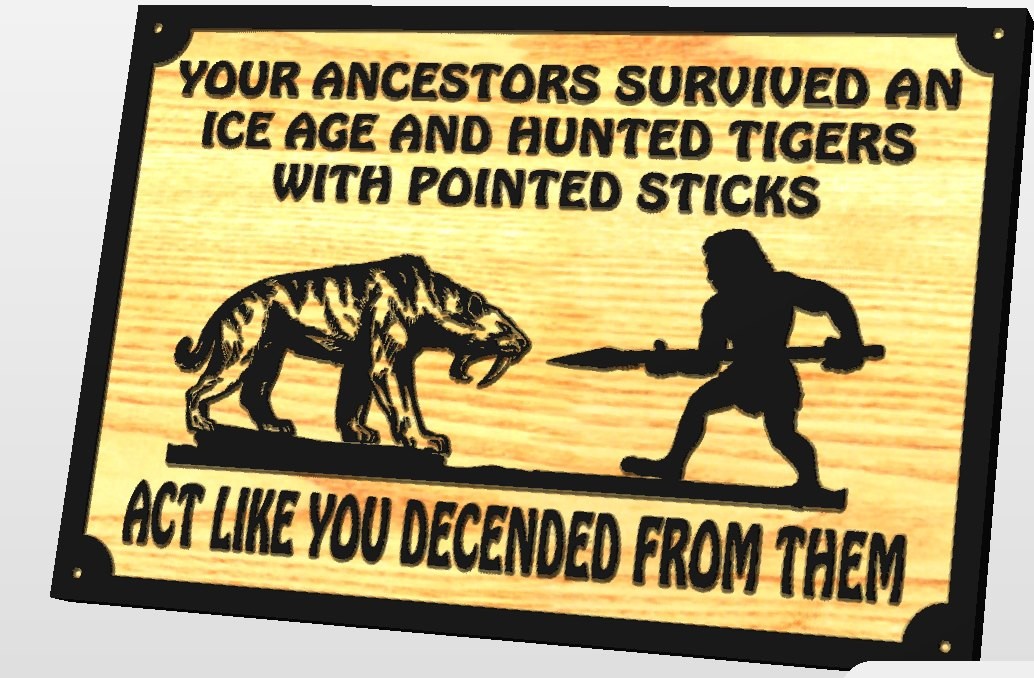Custom Made Engraved Wood Sign Your Ancestors 12x18x.75 Inch Indoor Outdoor gallery