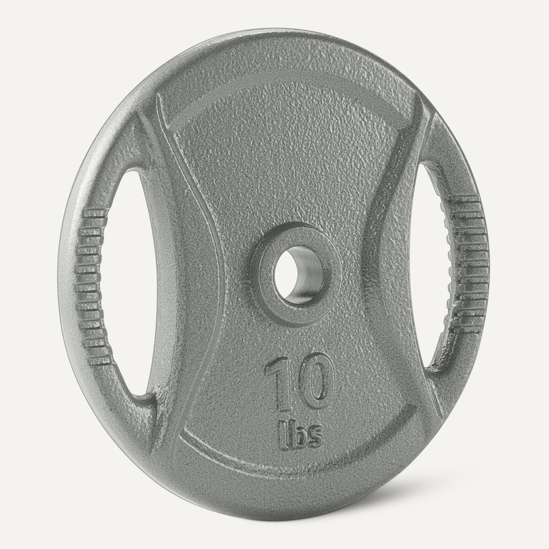 Amazon Basics 1-inch Grip Weight Plates, 10lb Weights, Set of 4 gallery