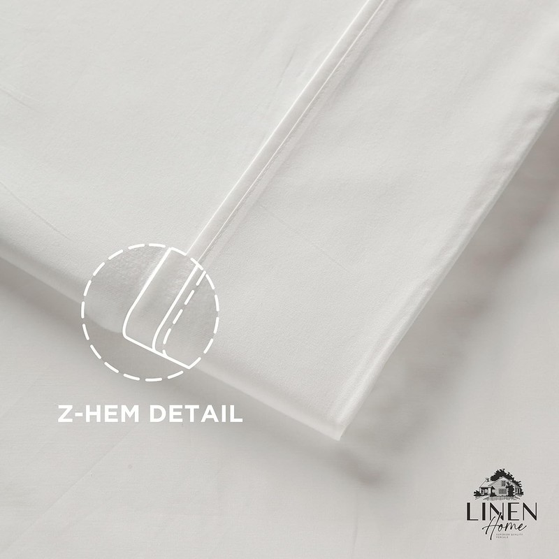 100% Cotton Percale 1 Flat Sheet, King Size - Crisp, Cool and Strong Bed Line... gallery
