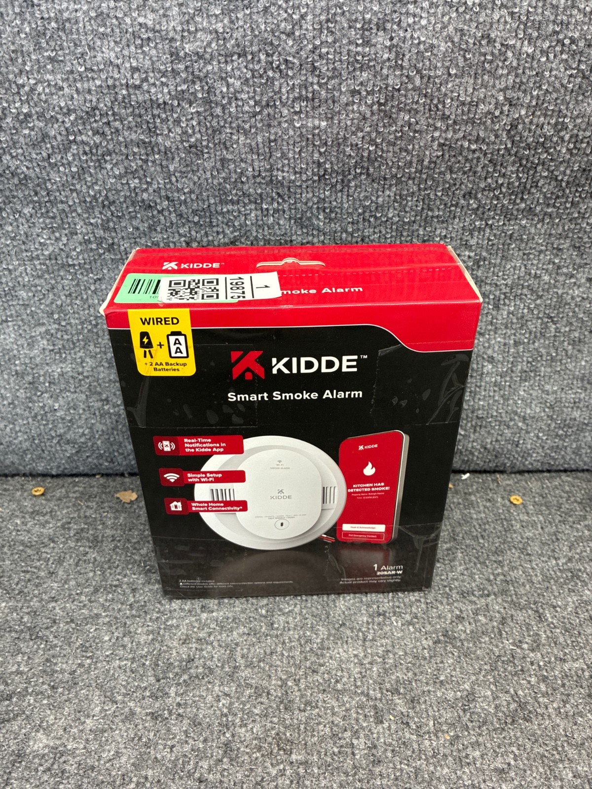 Kidde Hardwired Smart Smoke Detector App Enabled Interconnected Alarm AA Backup gallery