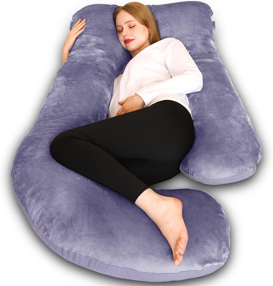Pregnancy Pillow, U Shaped Full Body Maternity Pillow 58 inch, Pregnant Women Mu gallery