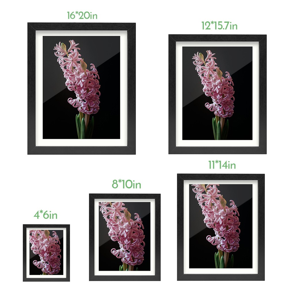 Picture Frames Solid Wood Photo Frame 8x10" 12x16" 16x20" Wall Tabletop Display