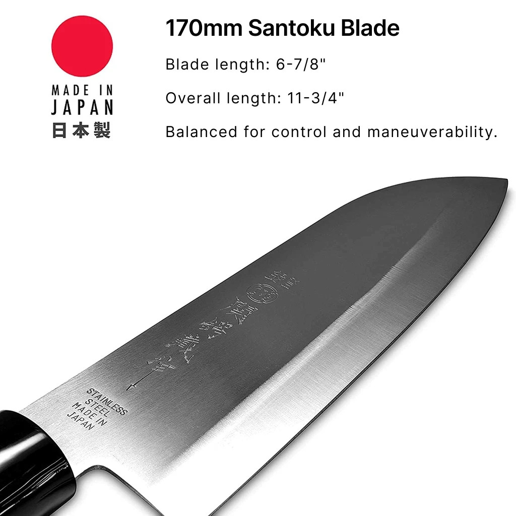 Japanese Kitchen Cooking Chef Sushi Santoku Knife S-1545 gallery
