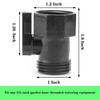 4 Pack 3/4" Garden Hose Shut Off Valve,1-Way Restricted-Flow Water Shut-Off gallery